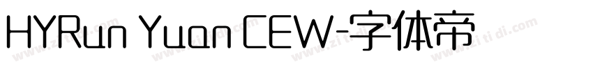 HYRun Yuan CEW字体转换
